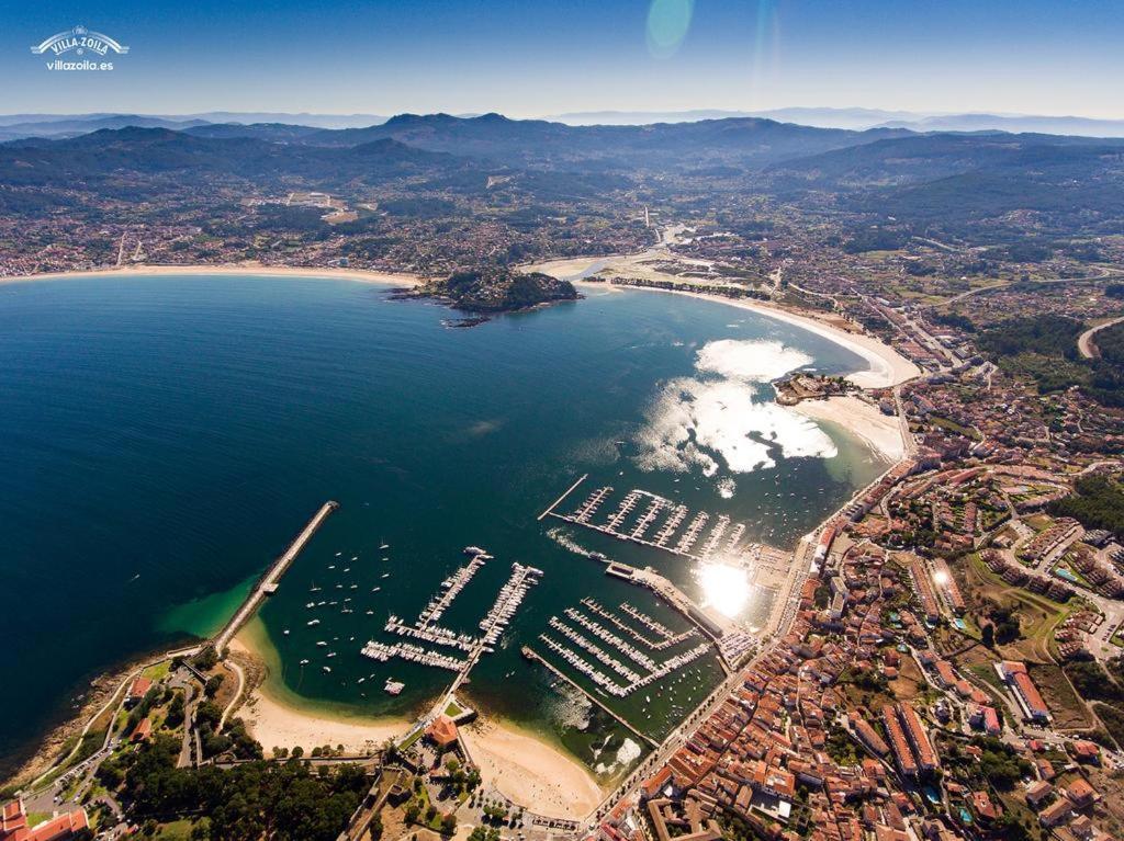 Estudio Impresionantes Vistas Con Terraza Y Piscina Baiona Exteriér fotografie